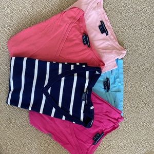 Polo v-neck cotton t shirts